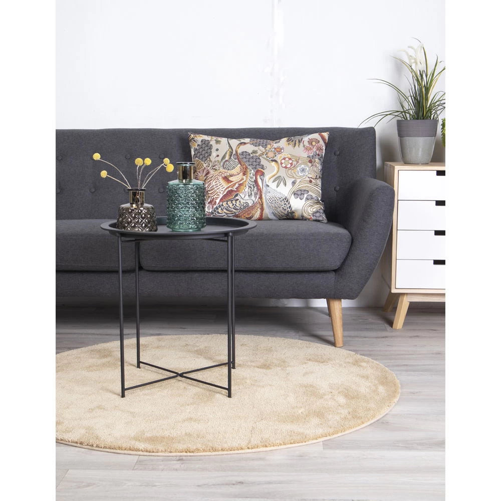 Masuta laterala din Metal Negru D47xH50cm Bastia