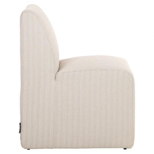 Fotoliu de exterior tapitat cu Stofa Bej H81xL55xA68cm Riva