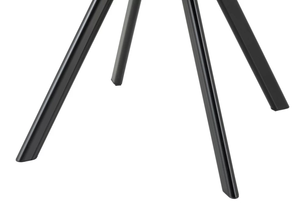 Set 2 scaune cu brate tapitat cu Catifea Galben si picioare din Metal Negru H82xL63xA64cm The dutch comfort
