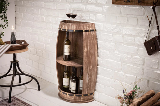 Etajera pentru sticle de vin din Lemn de brad Maro L50xH79cm BODEGA