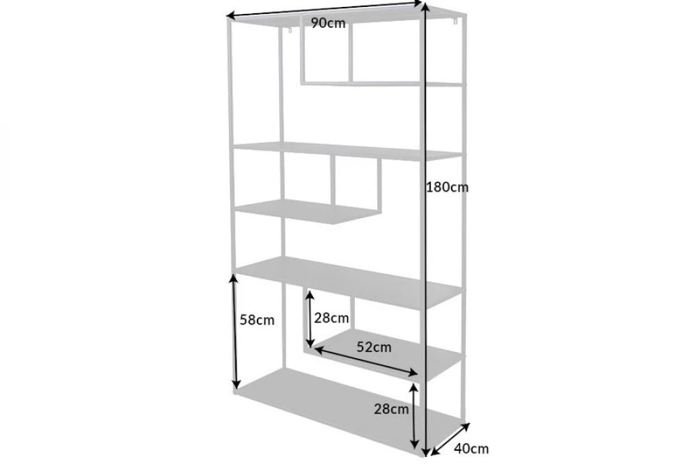 Etajera din Metal Negru L90xH180cm DURA STEEL
