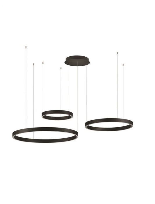 Candelabru din Metal Negru H250xL148cm IP20 181W 8891lm 3000k ELOWEN