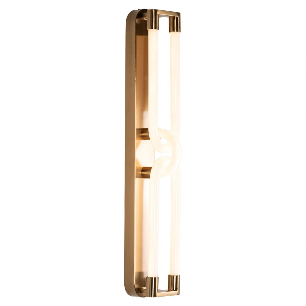 Aplica de perete din Metal/Acrilic Auriu L13xH60cm Lysa Richmond interiors