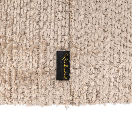 Abajur din Chenille/Metal Bej/Alb D40xH30cm Emily Richmond Interiors