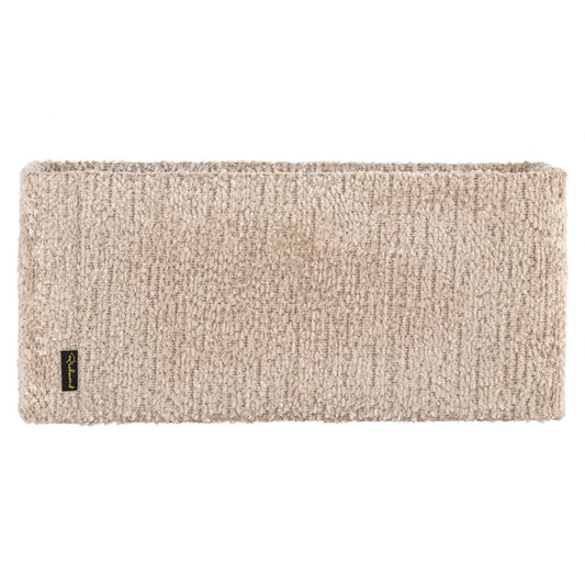 Abajur dreptunghiular din Chenille/Metal Bej/Alb L55xH25cm Emily Richmond interiors