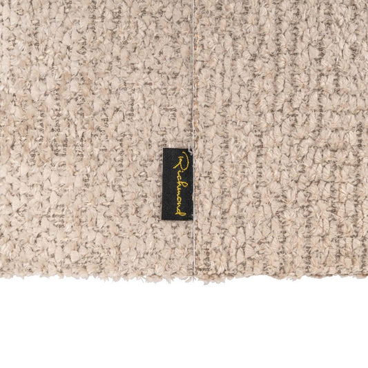 Abajur din Chenille/Metal Bej/Alb D50xH38cm Emily Richmond Interiors