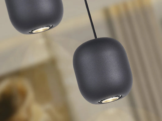 Pendul din Metal Negru 10W D12xH160cm Nimes