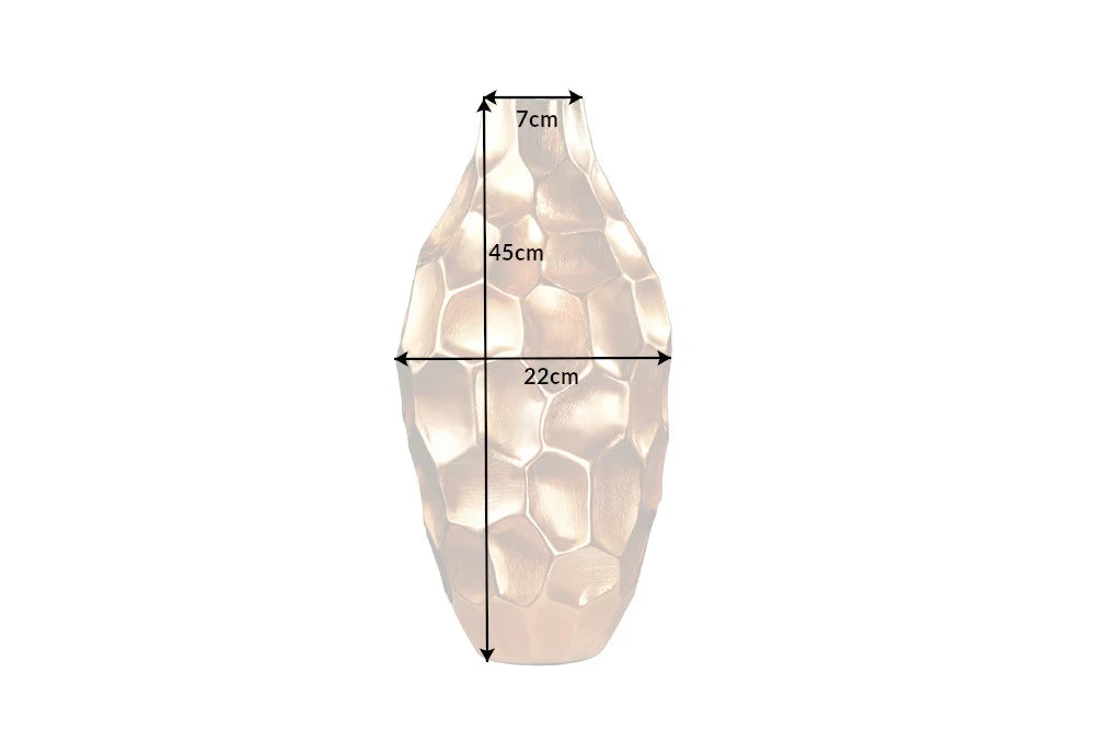 Vaza din Metal Auriu D22xH45cm ORGANIC ORIENT