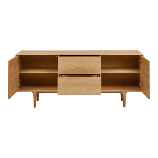 Comoda din Lemn de stejar Maro si L180xH75cm Darwin
