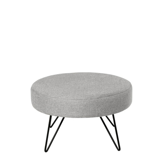 Taburet Aron gri D60cm x H40cm