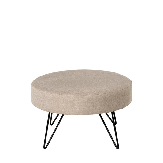Taburet Aron bej D60cm x H36cm