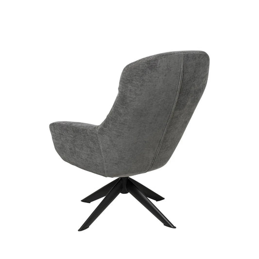 Fotoliu rotativ 360 BOLONIA Gri inchis L72.5cm x A78cm x H98cm