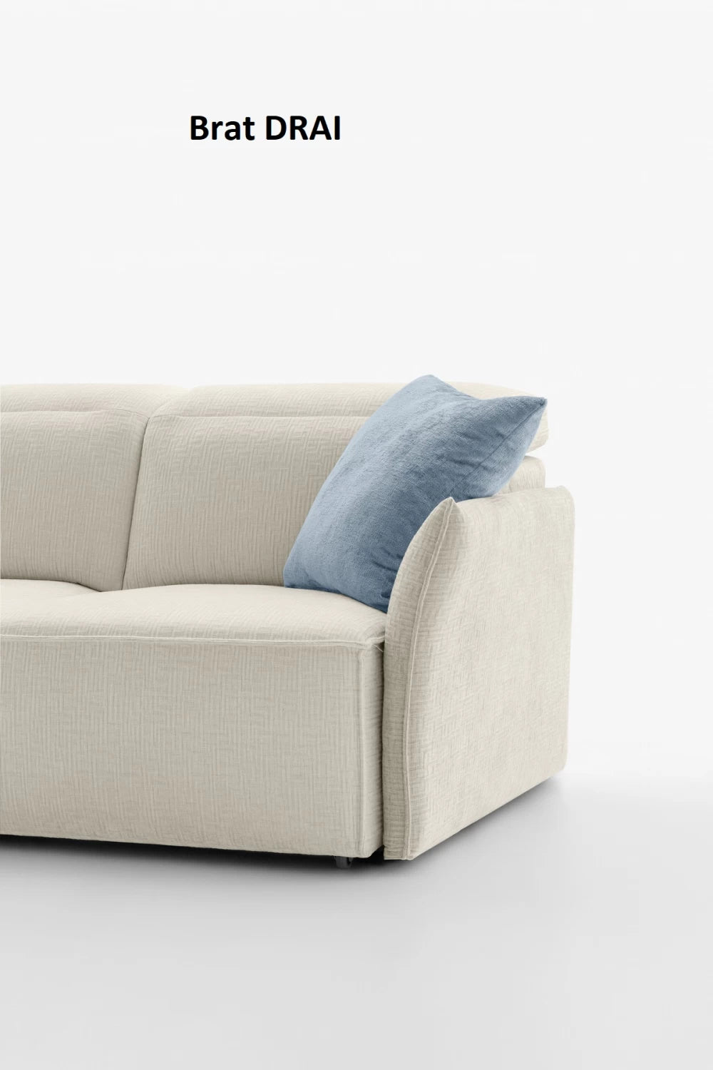 Coltar modular cu sezut retractabil si tetiera rabatabila L289cm Swan