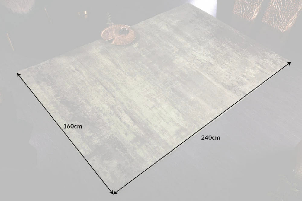 Covor din Bumbac/Poliester Verde L240cm Modern Art