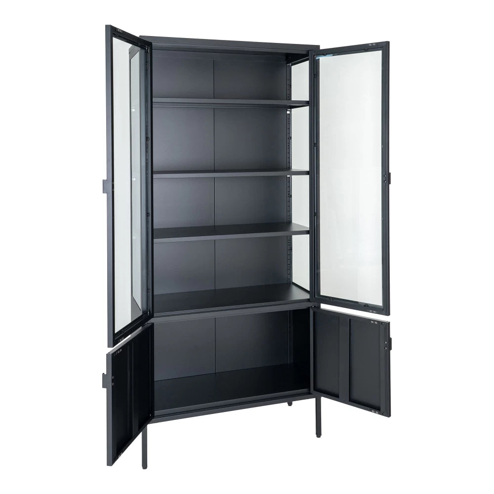 Dulap din Metal Negru L80xH180cm Brisbane