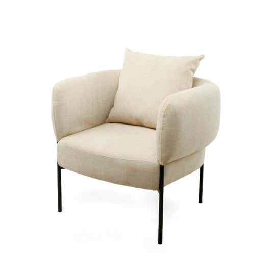 Fotoliu clasic cu perna lombara AGADIR Bej L80cm x A75cm x H77cm