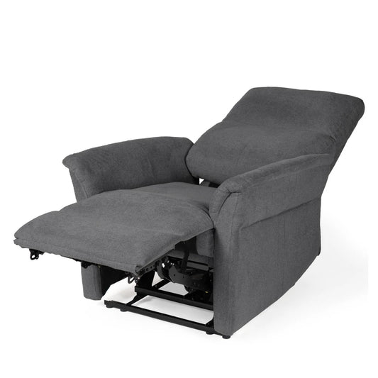 Fotoliu cu recliner electric 2 motoare MISAKI Gri inchis L66cm x A84cm x H107cm