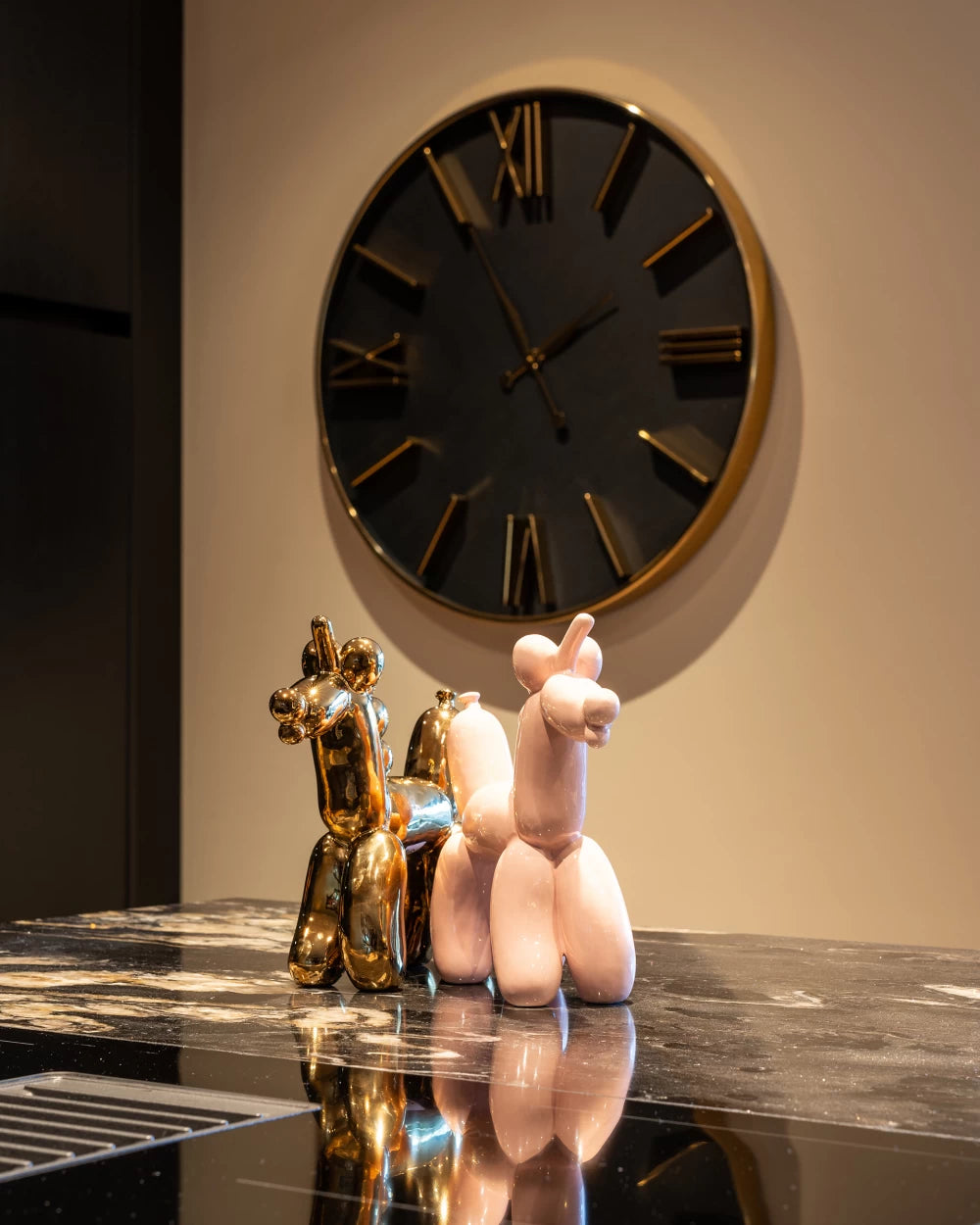 Obiect decorativ din Ceramica Auriu L21xH22cm Balloonicorn Richmond Interiors