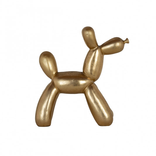 Obiect decorativ din Polirasina Auriu L27xH28cm Dog Richmond Interiors