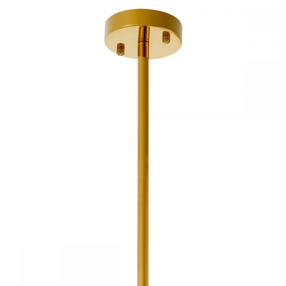Pendul cu inaltime reglabila din Alabastru Alb/ Metal Bronz/Auriu cu 1 bec L70x57xH71.5cm Pearl