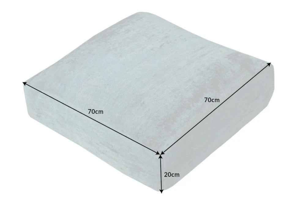Perna de podea din Stofa Turcoaz H20xL70cm Modern Art