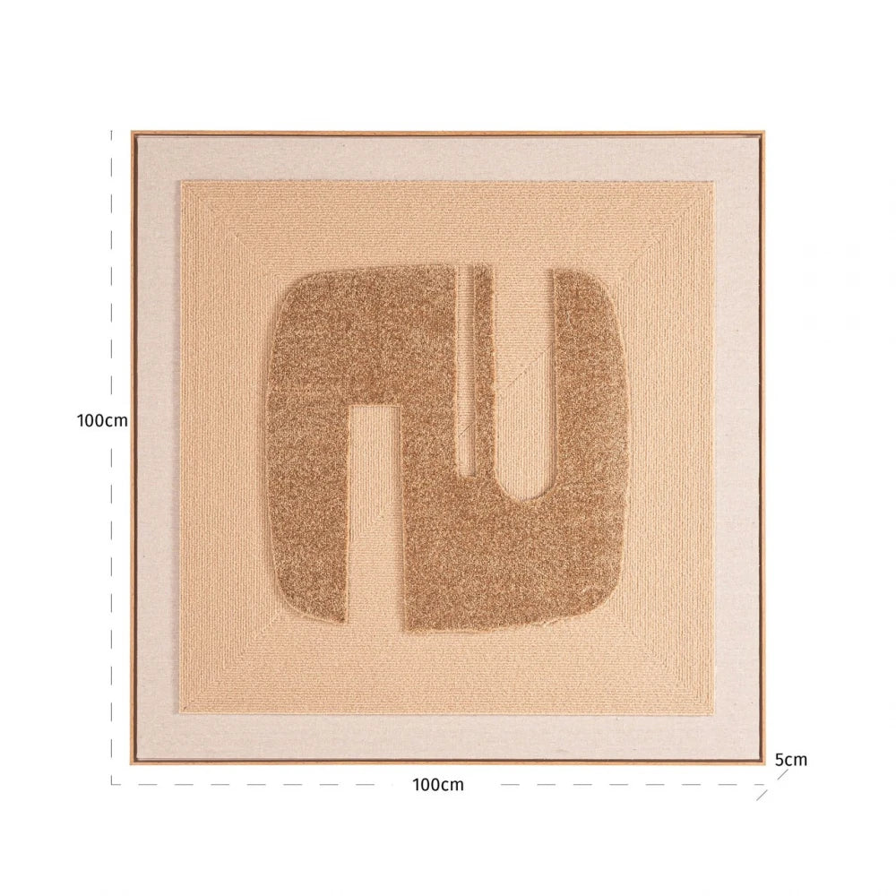 Tablou din Auriu L100xH100cm Seda Richmond interiors