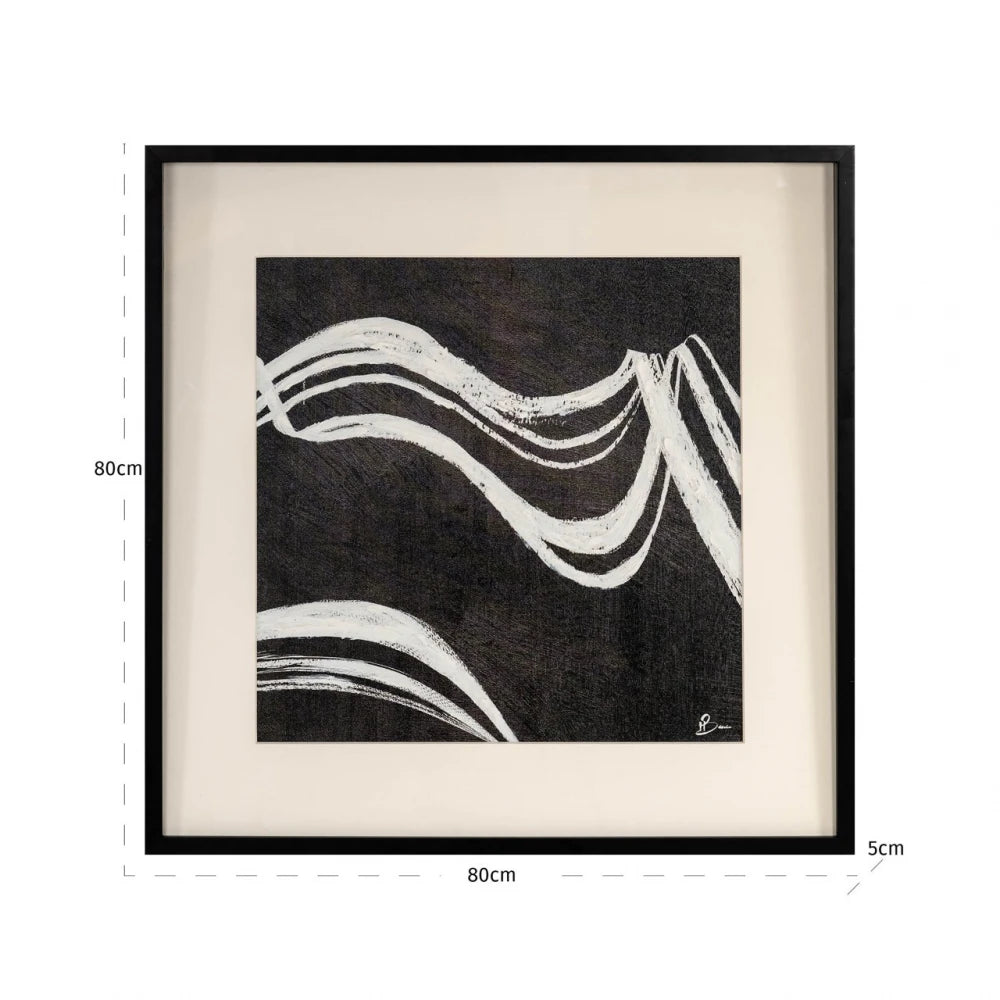 Tablou din Negru/Alb L80xH80cm Jozy Richmond interiors
