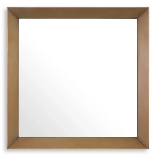 Oglinda cu rama din Metal Alama L100xH100cm Othello Eichholtz