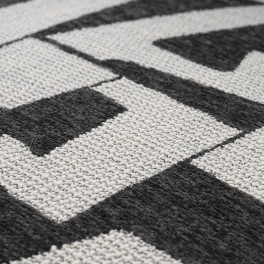 Scaun tapitat cu Stofa Negru/Alb L59xA56xH77cm Folsom Eichholtz