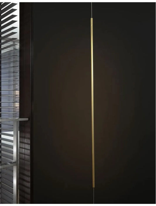 Pendul pana la podea din Aluminiu Auriu H300xL7cm IP20 20W 698lm 3000k ELETTRA