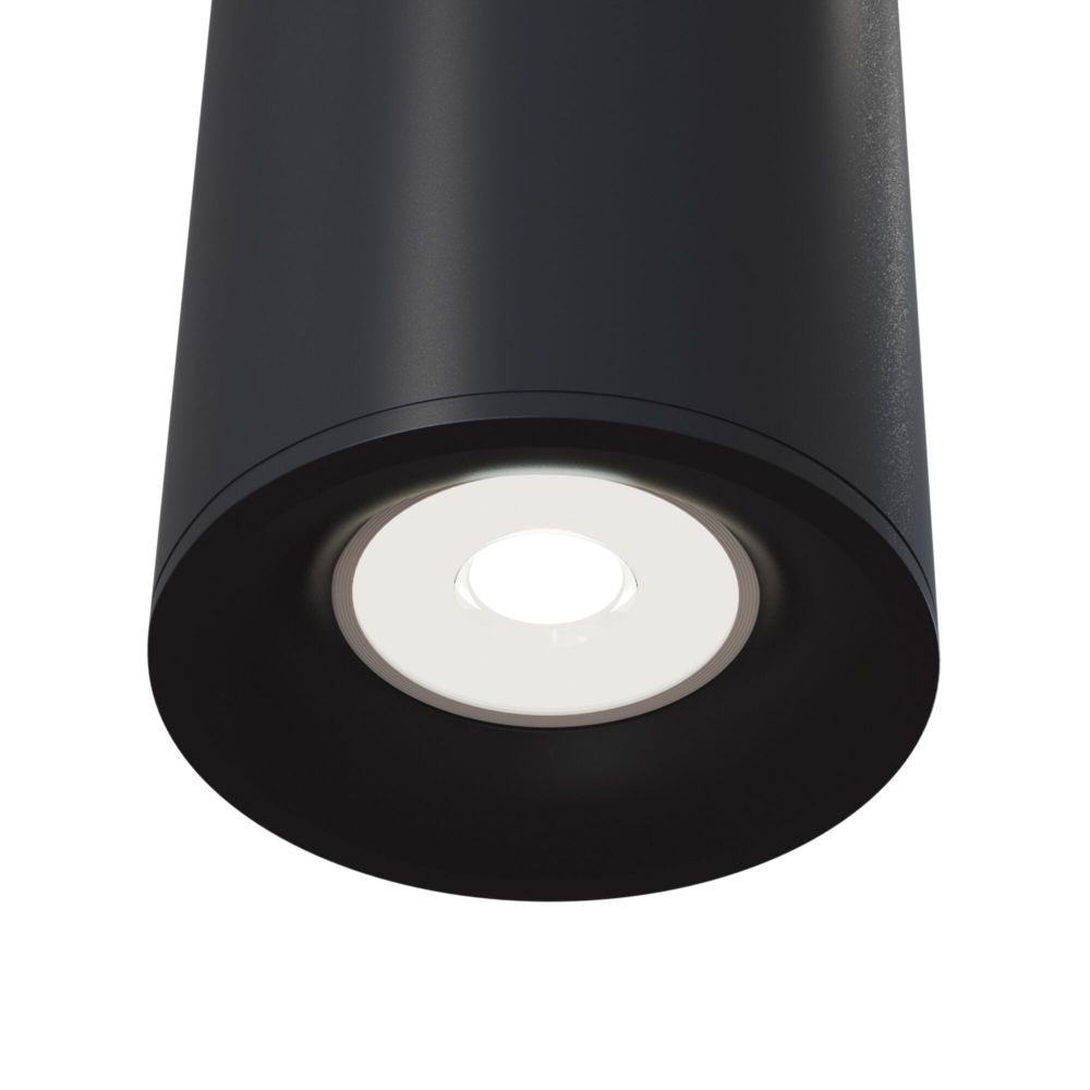 Spot aplicat din Aluminiu Negru D9xH12cm Alfa