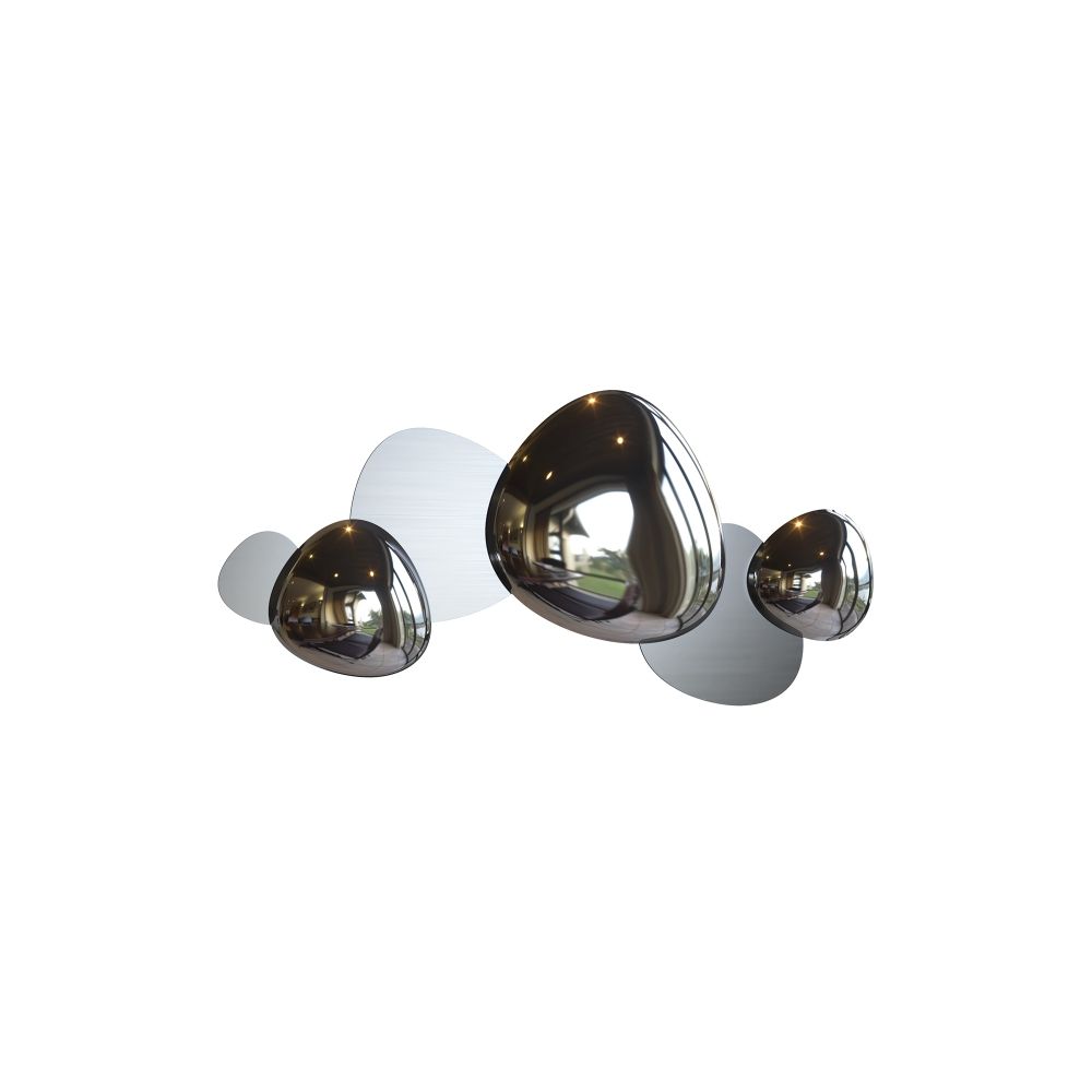 Aplica de perete Otel inoxidabil Argintiu L8xH37cm Jack-stone