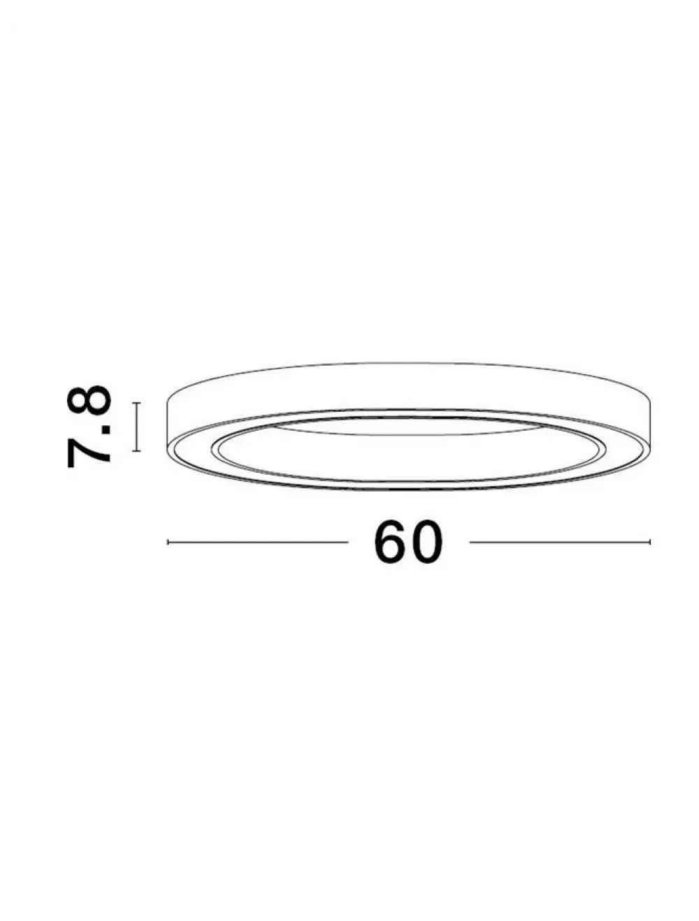 Plafoniera structura din Aluminiu Bronz si abajur din Acrilic Alb H7.8xL60cm IP20 40W 2153lm 3000k STING