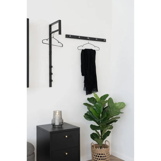 Cuier din Metal Negru L3xH82cm Trento