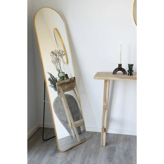 Oglinda de podea cu rama din Metal Alama 150x40cm Madrid