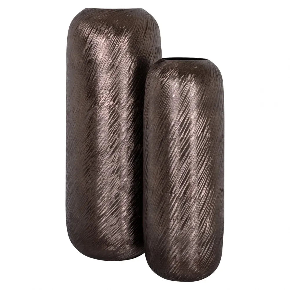 Vaza decorativa din Aluminiu Maro D26xH68cm Jilla L Richmond Interiors
