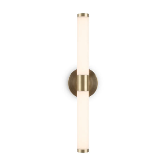 Aplica de perete Aluminiu si Acril Auriu/Alb D3xH36cm Axis