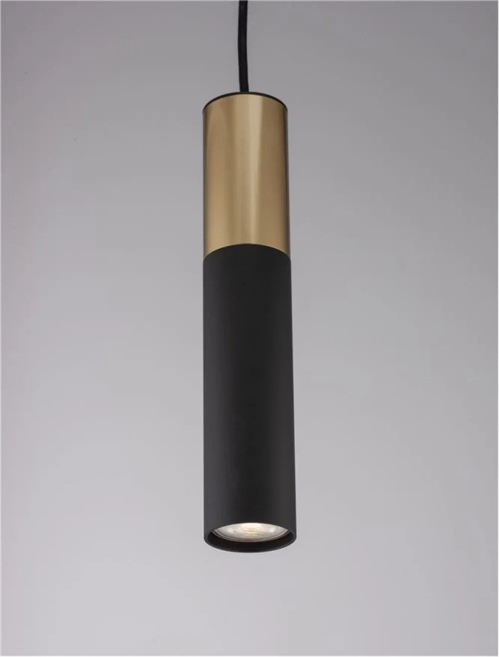 Pendul din Aluminiu Negru/Auriu H180xL5.6cm IP20 PONGO
