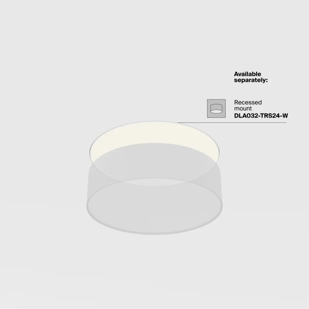 Plafoniera din Aluminiu Negru H6xD22cm Zon