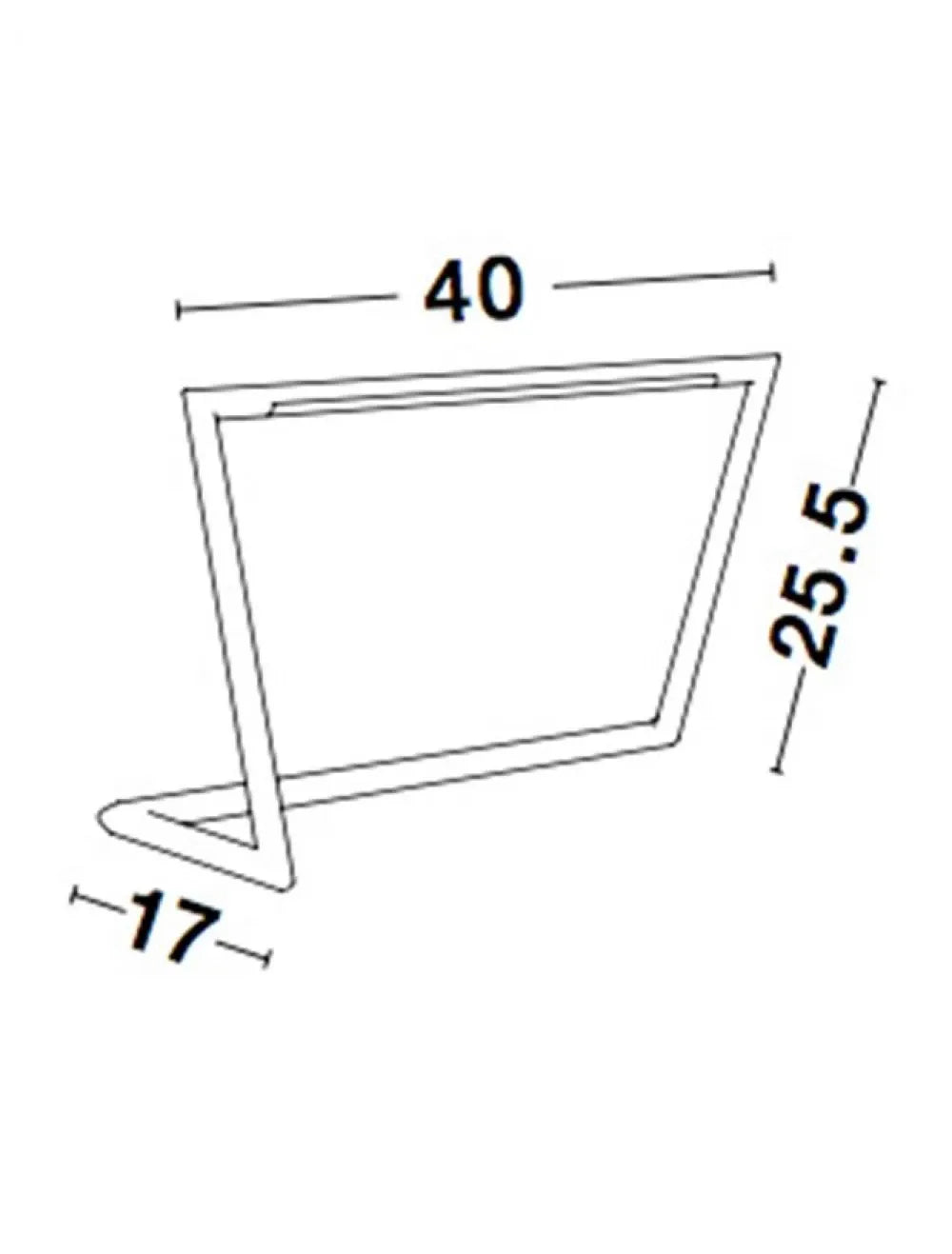 Veioza din Aluminiu Negru H25.5xL40cm IP20 7W 450lm 3000k ENSIO