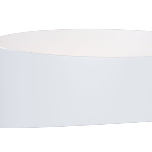 Aplica de perete din Metal Alb cu LED L18x9xH8cm Marcus