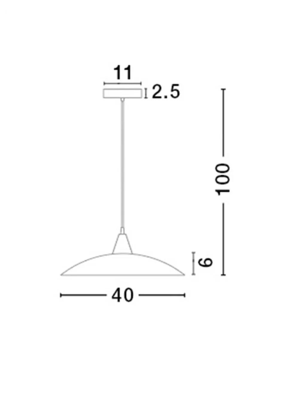 Pendul structura din Metal Argintiu si abajur din Sticla Alb H100xL40cm IP20 VICINO