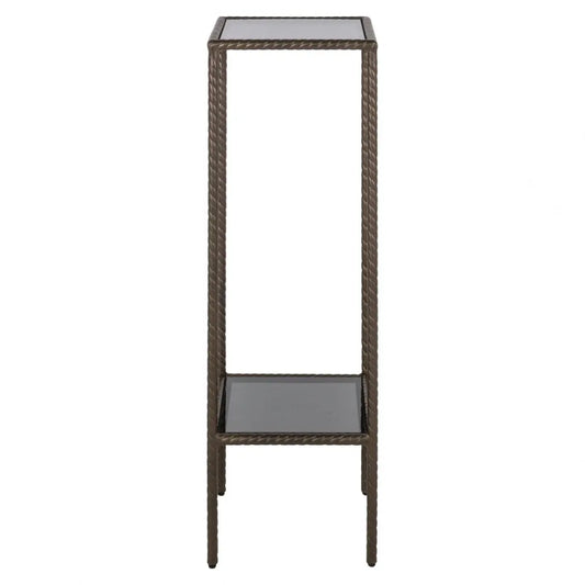 Coloana din Metal Auriu si Sticla Negru L30xH91cm Weston Richmond interiors