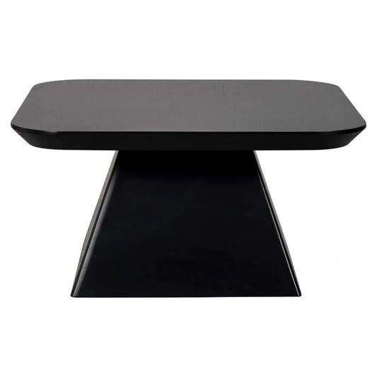 Masuta de cafea Patrata din Furnir de stejar Negru si MDF Negru L70xH35cm Bonvoy