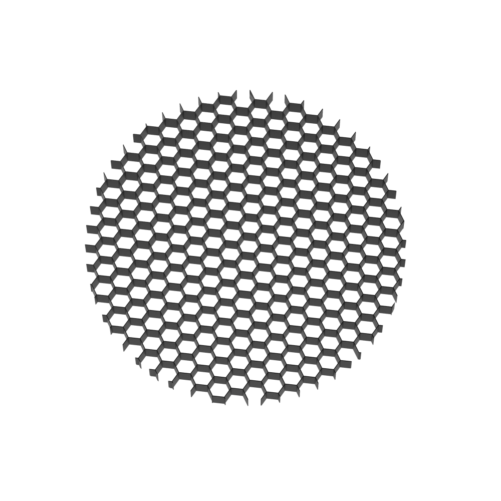 Grilaj spot din Aluminiu Negru D3cm Focus LED