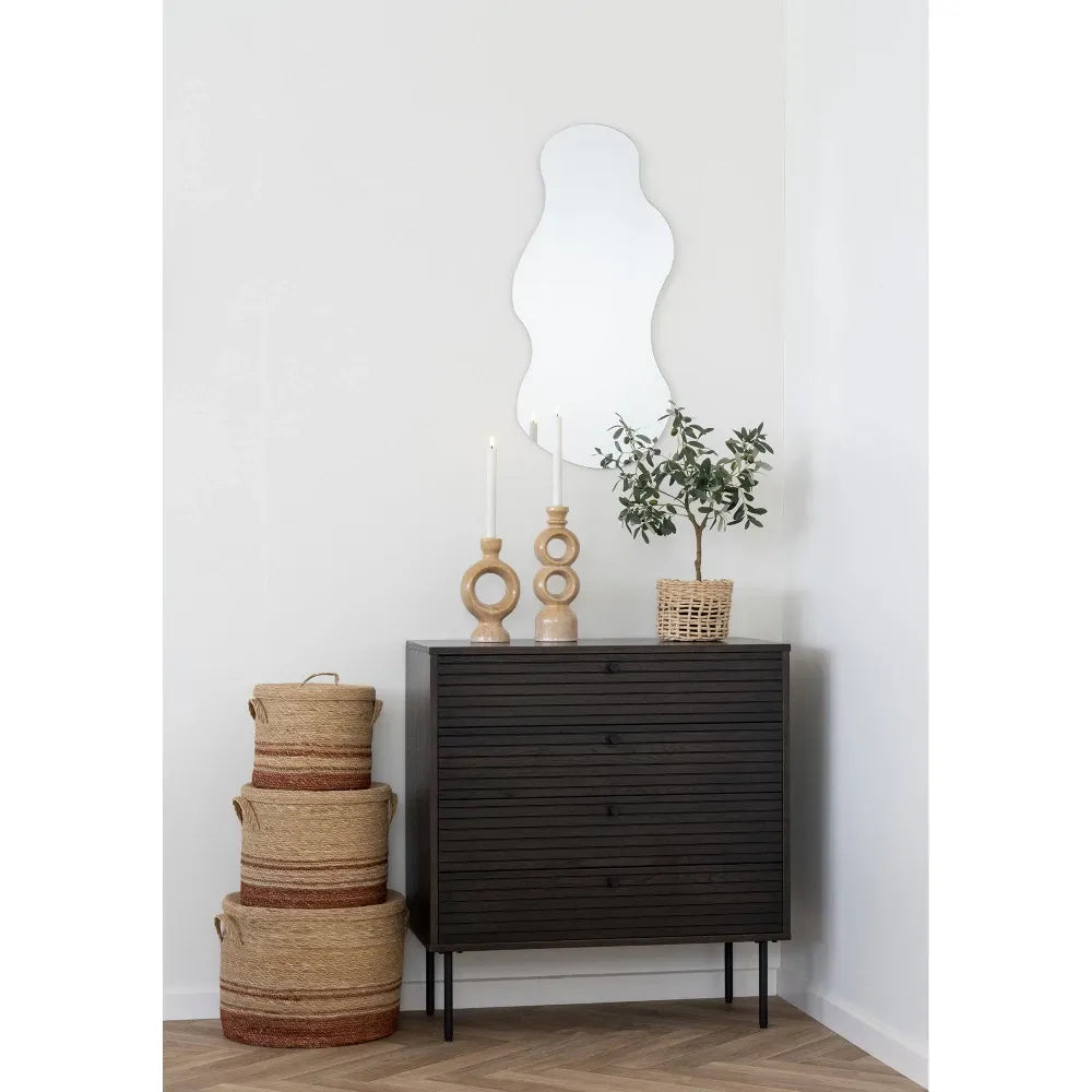 Suport lumanare din Ceramica Maro H30.5xL10.7cm HN0918