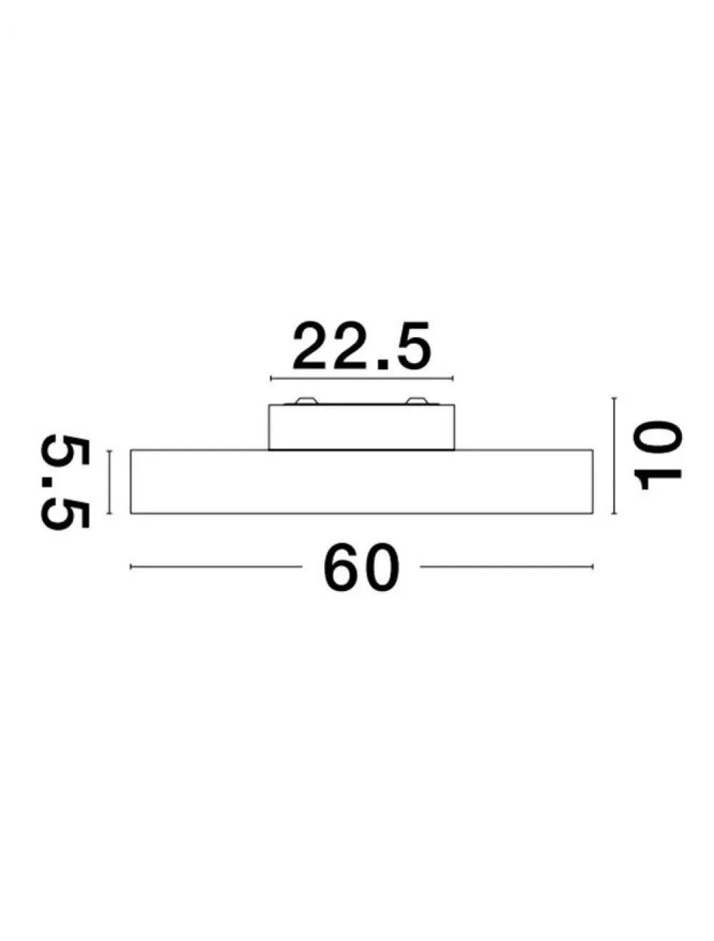 Plafoniera din Aluminiu Alb H10xL60cm IP20 40W 3940lm 2700-6000k PERFECT