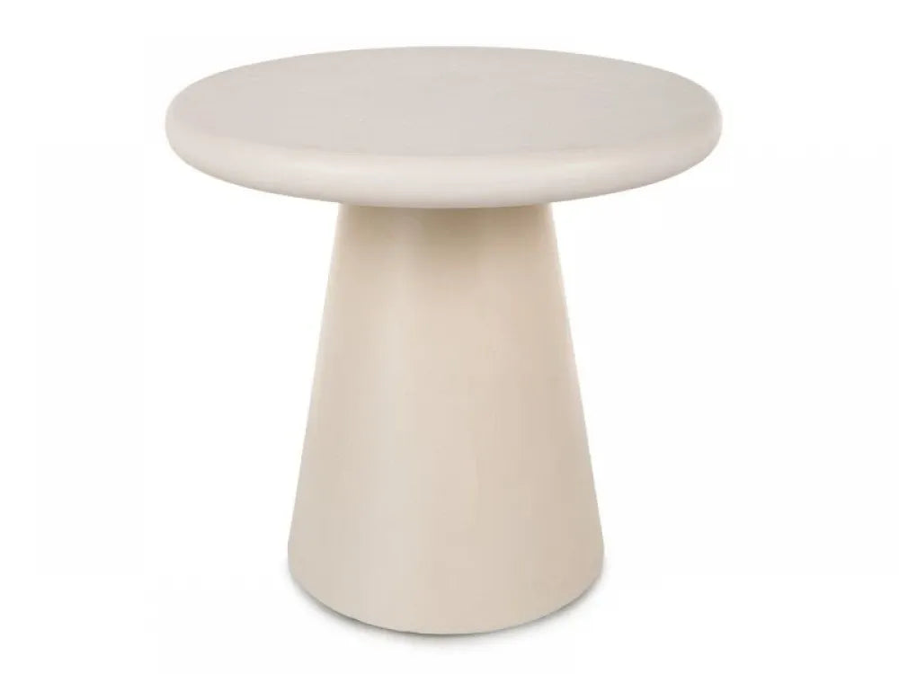 Masuta de colt din MDF+Microciment Gri D80xH45cm Aurora