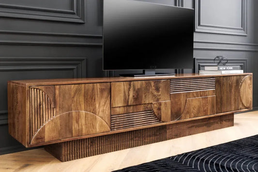 Comoda TV din Lemn de mango Maro L200xH50cm ART DECO