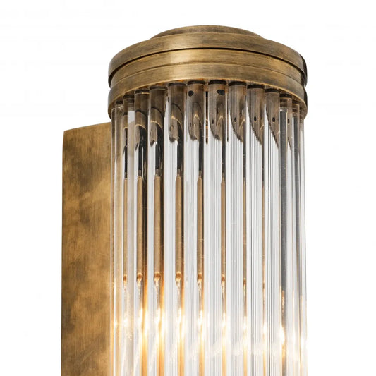 Aplica de perete din Metal Alama si Sticla Transparent H40xL11cm Gascogne L Eichholtz